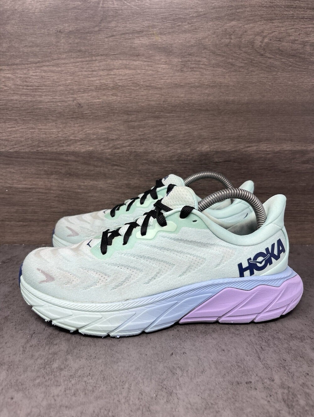 HOKA Arahi 6 Sunlit Ocean Lilac Mist Size 7.5 Womens Stability Running Shoes